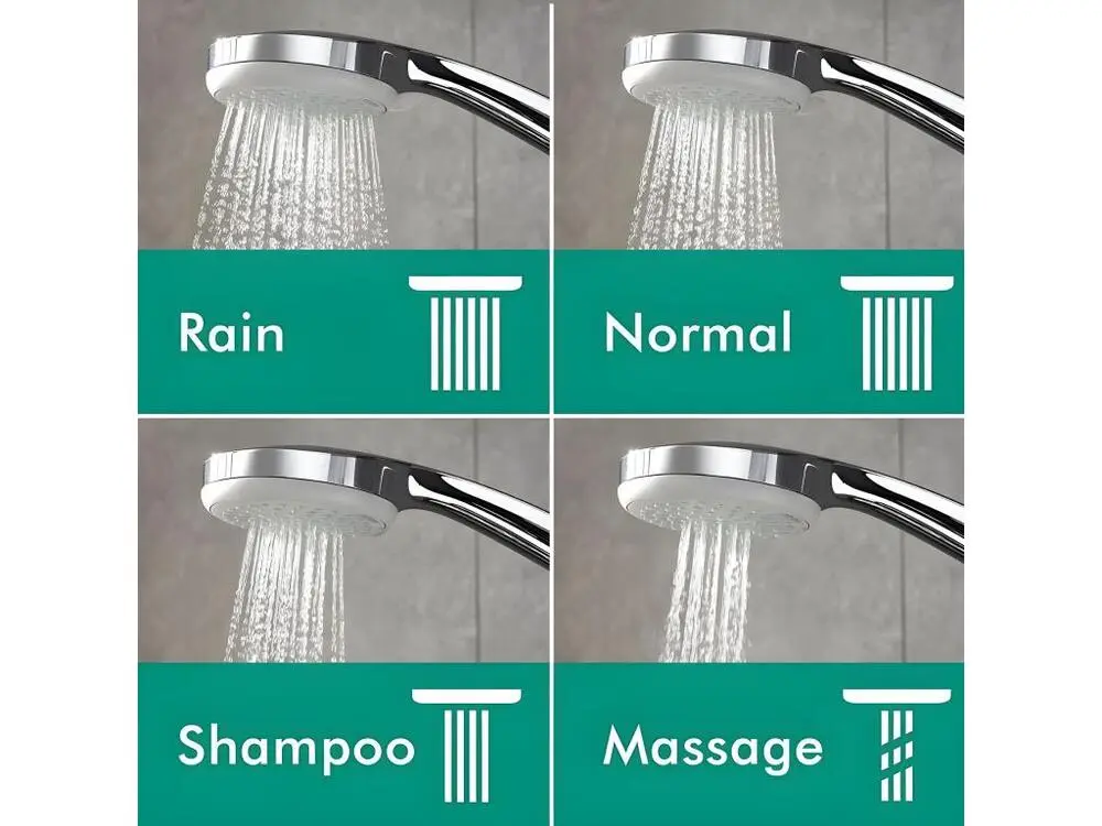 Colonne de douche thermostatique HANSGROHE Crometta 4 jets Chromé + nettoyant Briochin