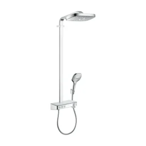 Colonne de douche thermostatique HANSGROHE Raindance Select E 300 3 jets avec mitigeur 30 cm chromé