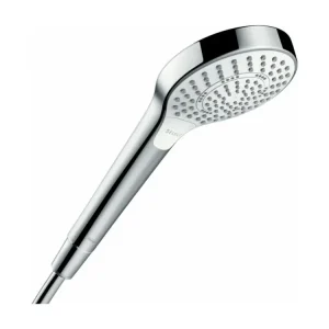 HANSGROHE Douchette 3 jets Croma Select S 130 EcoSmart 9l/min Blanc Chromé