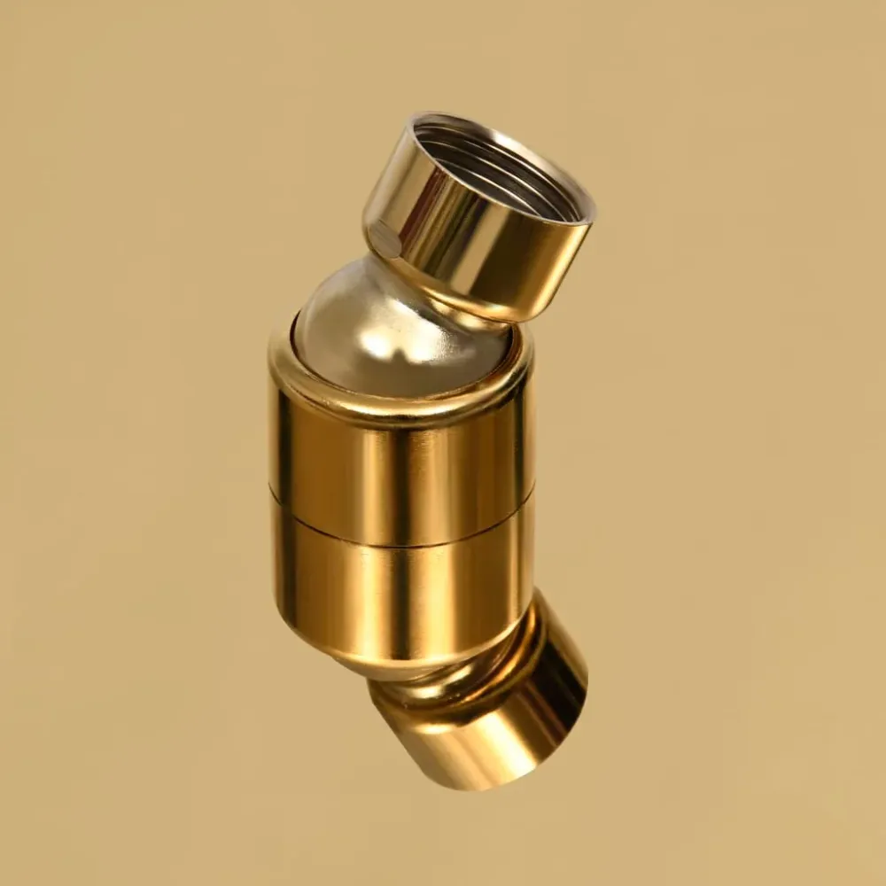 Pomme de douche pluie acier inoxydable 40 x 40 cm carrée doré 02_0002093