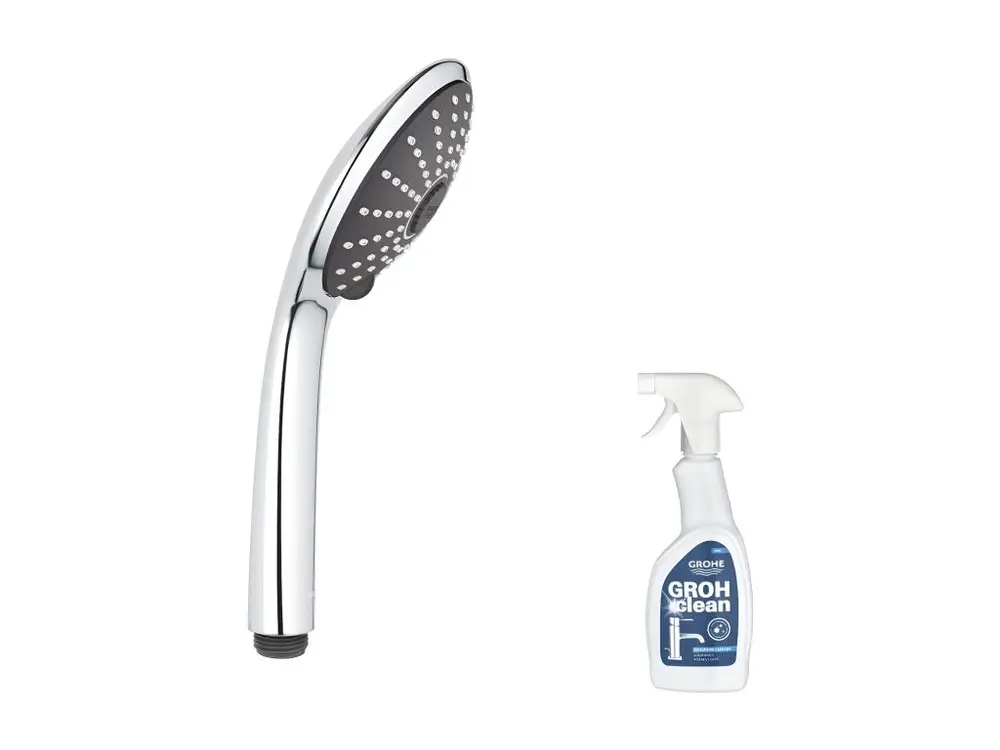 Pommeau de douche GROHE Quickfix Vitalio Joy 110 Massage 3 jets + nettoyant GrohClean