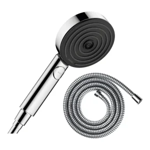 Pommeau de douche HANSGROHE Pulsify Select EcoSmart 105 3 jets relaxation chromé + polyvalent de douche 1,60 m HANSGROHE M...
