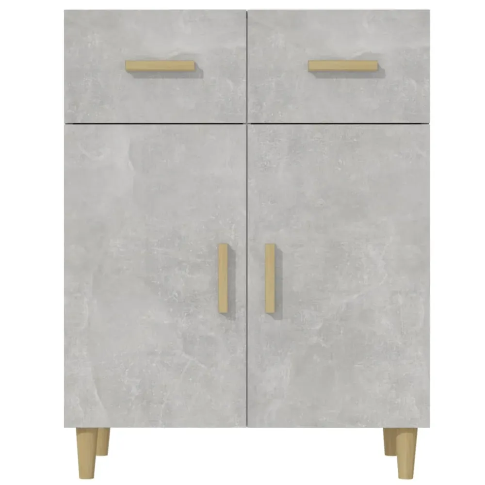 Buffet bahut commode armoire meuble de rangement organisateur cuisine salle de séjour salon 69,5 x 34 x 89 cm bois d'ingén...