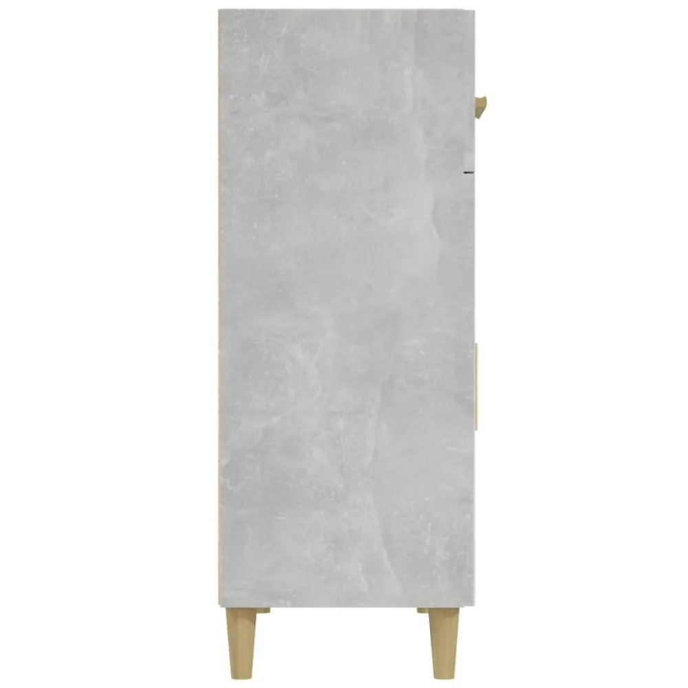 Buffet bahut commode armoire meuble de rangement organisateur cuisine salle de séjour salon 69,5 x 34 x 89 cm bois d'ingén...