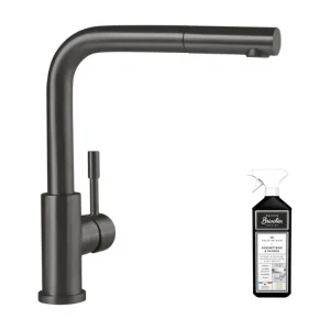 Certifié CE Robinet cuisine VILLEROY ET BOCH Acier Shower anthracite + nettoyant