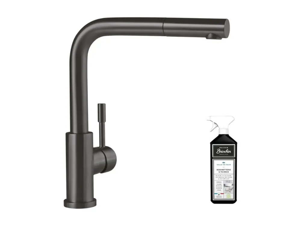 Certifié CE Robinet cuisine VILLEROY ET BOCH Acier Shower anthracite + nettoyant