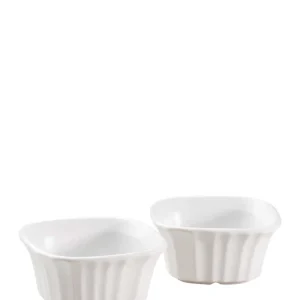 Corningware French Square Ramekins - Blanc pur
