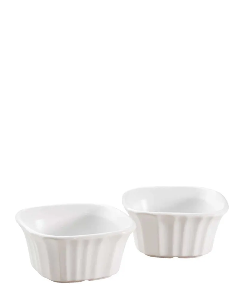 Corningware French Square Ramekins - Blanc pur