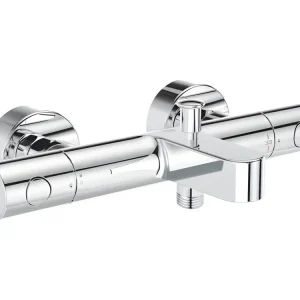 Inox 304 GROHE - Mitigeur de bain thermostatique et mural Precision Get