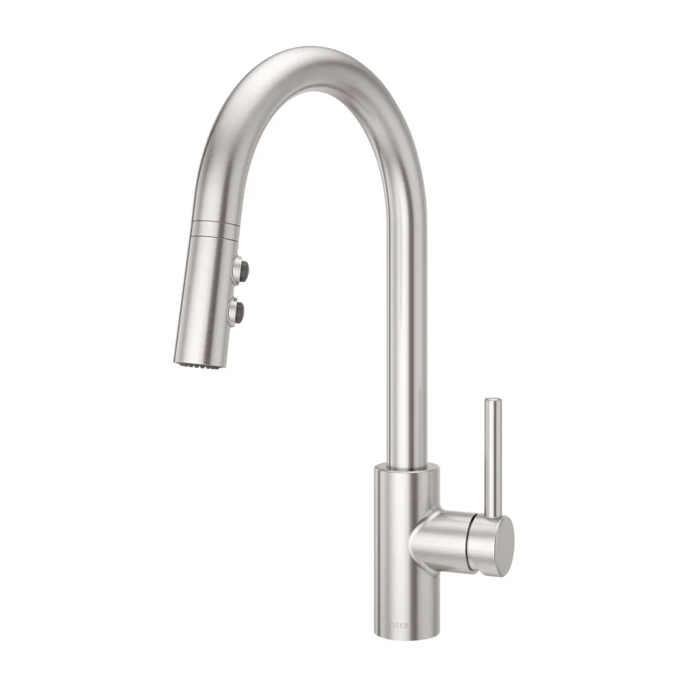 Robinet de cuisine à tirette à 1 poignée, pulvérisateur à tirette à 3 fonctions pour Lavabo Suspendu