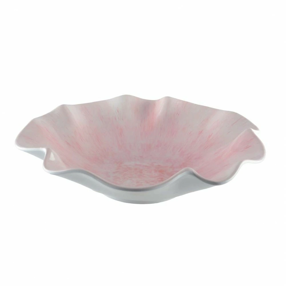 Saladier rose en melamine 35x35x9cm pour Cuisine & Salle de Bain