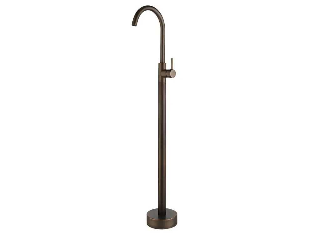 Siphon à Évacuation Robinet mitigeur bain monocolonne cuivre étain - Corbeau
