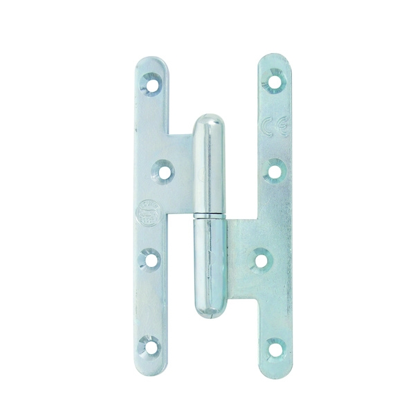 Pièce Détachée d'Origine Paumelle de base pour menuiserie bois J530040 bout rond - Hauteur totale : 140 mm - Largeur total...