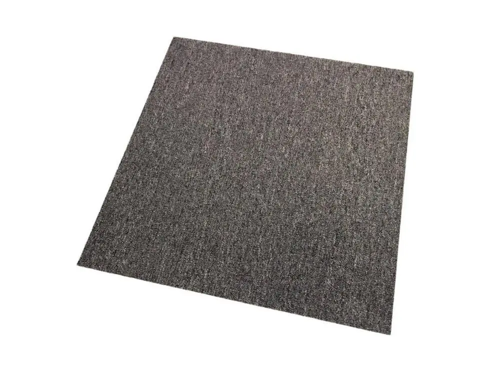 Dalle de Moquette Couleur Anthracite, 20 Dalles de 50cm x 50cm (5m²) avec vis et chevilles incluses