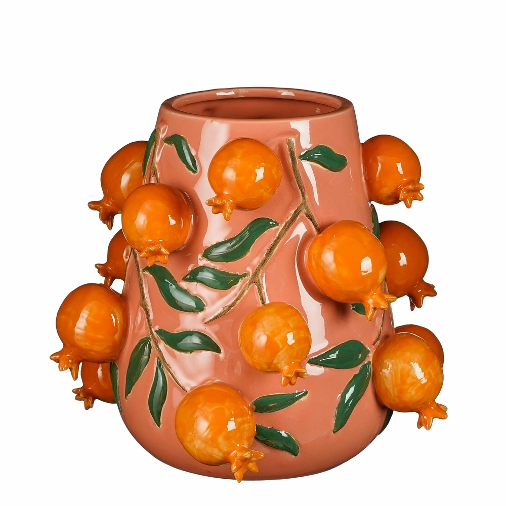 Mica decorations - vase en céramique rose h30,5 | réglable | invisible