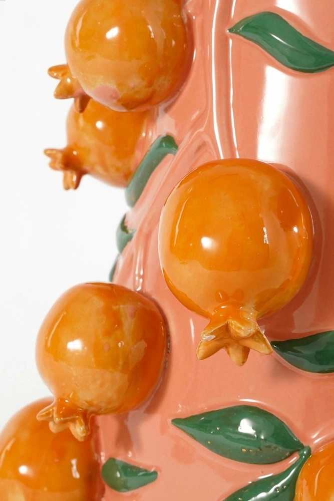 Mica decorations - vase en céramique rose h30,5 | réglable | invisible