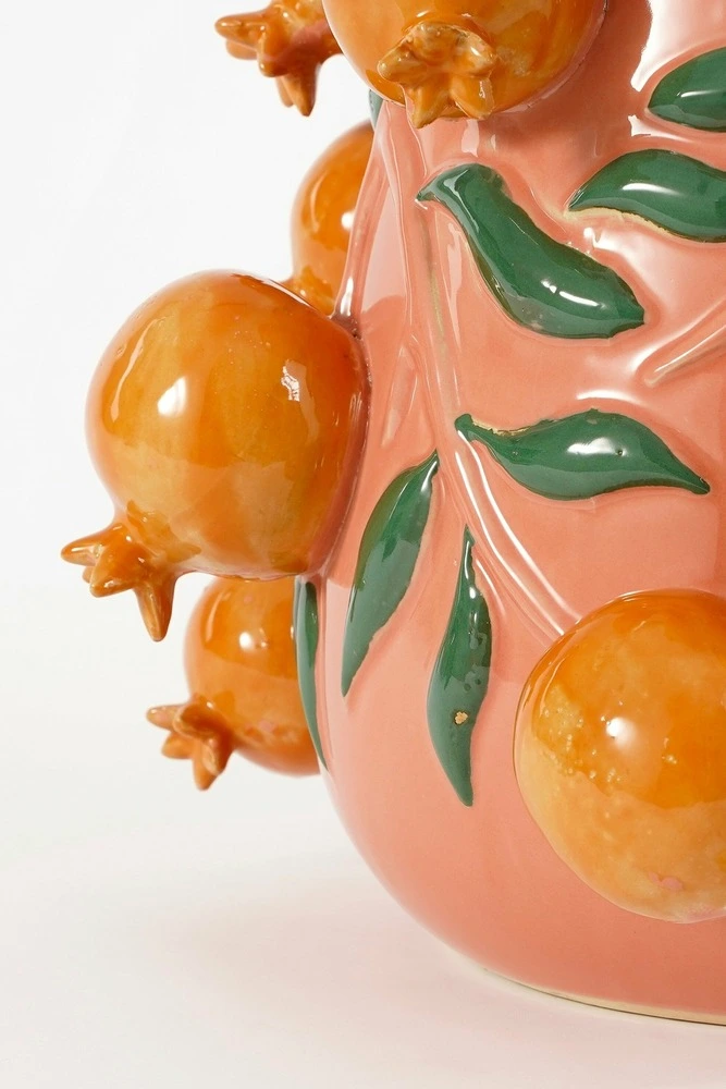 Mica decorations - vase en céramique rose h30,5 | réglable | invisible