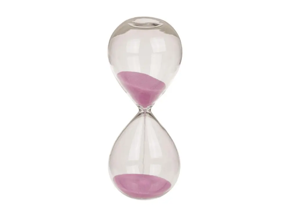 Sablier de cuisine 5 minutes - Sable rose | réglable | invisible