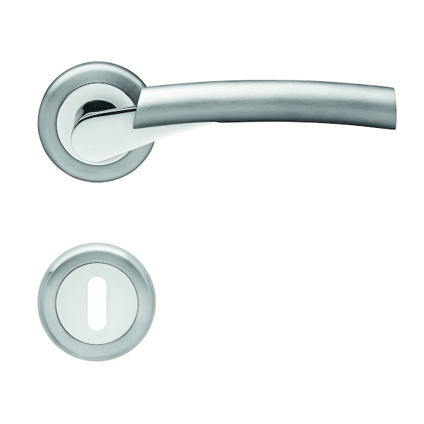 Ensemble sur rosace ATLANTIS BER3673 - 39/43 mm - majeur L - inox poli/satiné - KARCHER DESIGN