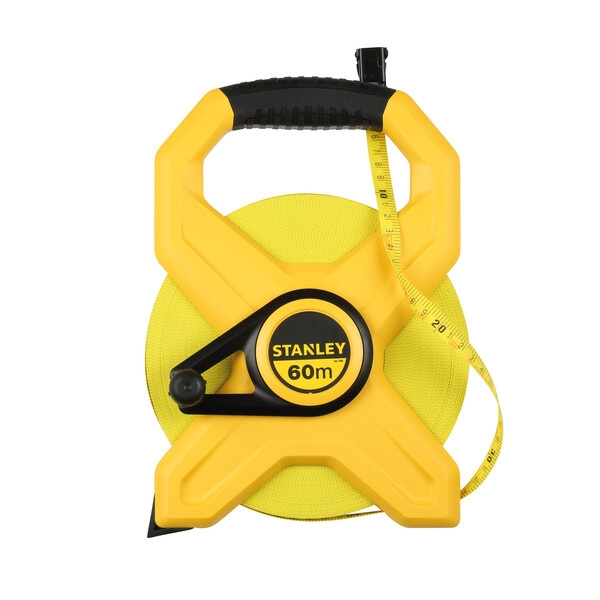 Mesure longue avec ruban en fibre de verre 60 mètres x 12,7 mm - STANLEY