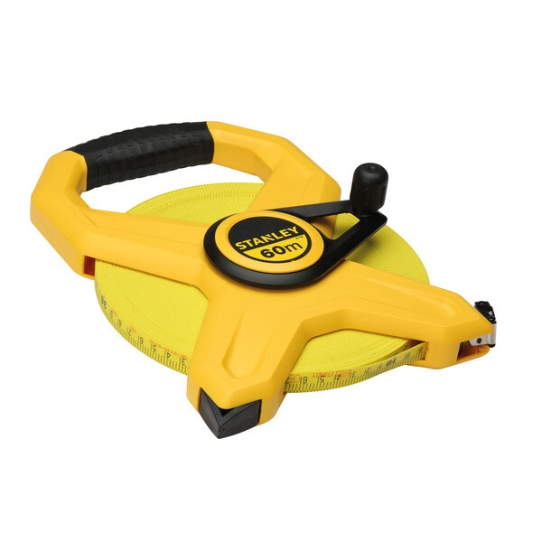 Mesure longue avec ruban en fibre de verre 60 mètres x 12,7 mm - STANLEY