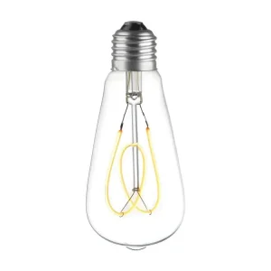 Applique design Ampoule Lampe E27 LED Déco Filament Spirale Flower