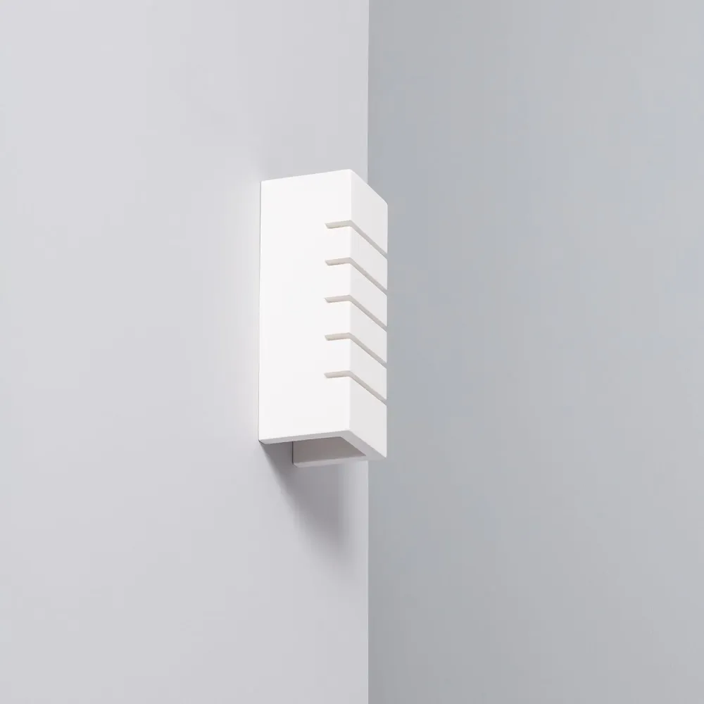 Applique design Éclairage LED doublement face Rubi en plâtre pour applique murale.