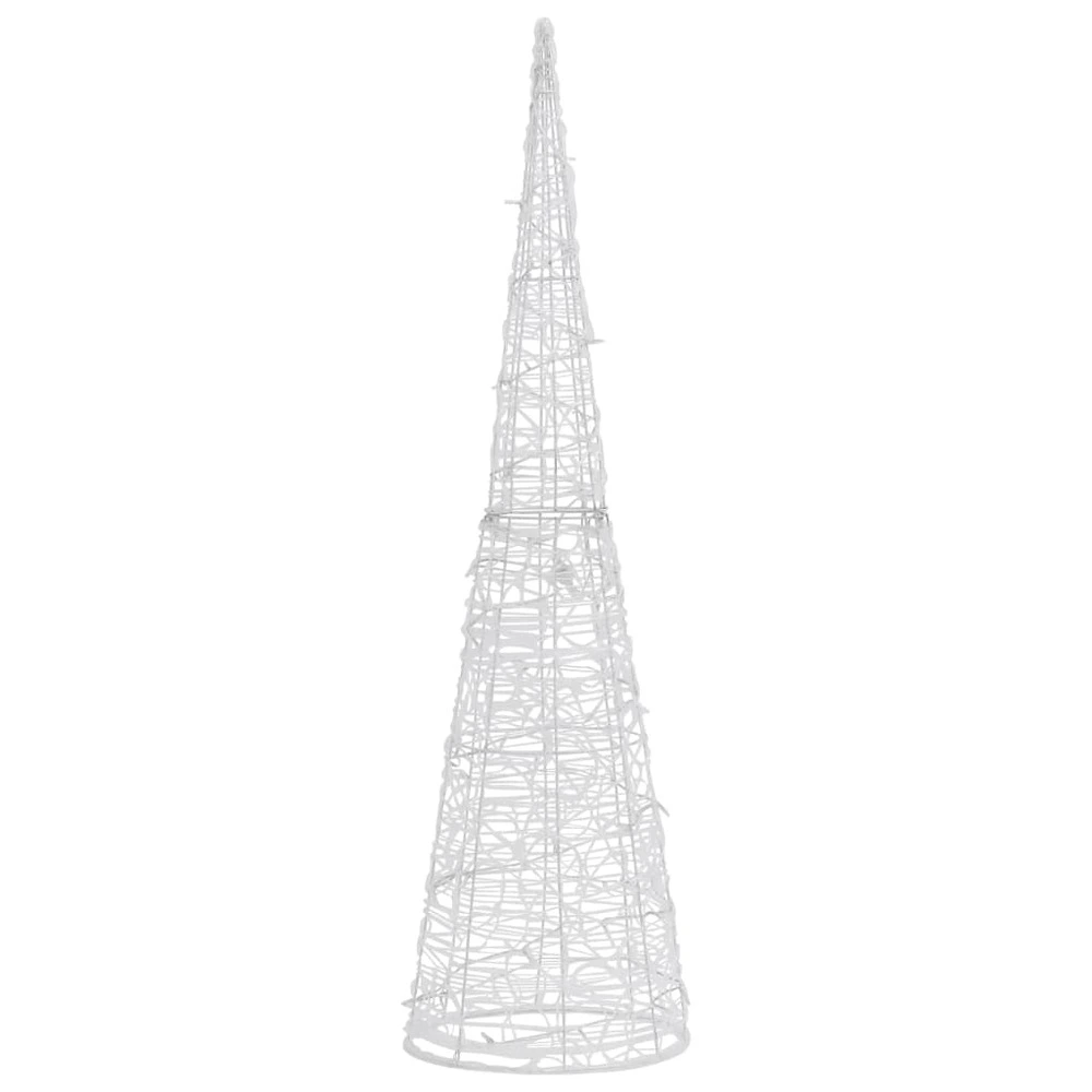 Applique design Cône lumineux décoratif pyramide à led acrylique bleu 120 cm