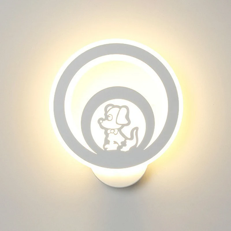 Applique murale LED en acrylique de forme circulaire moderne, luminaire décoratif d'intérieur, impeccable pour un salon, b...