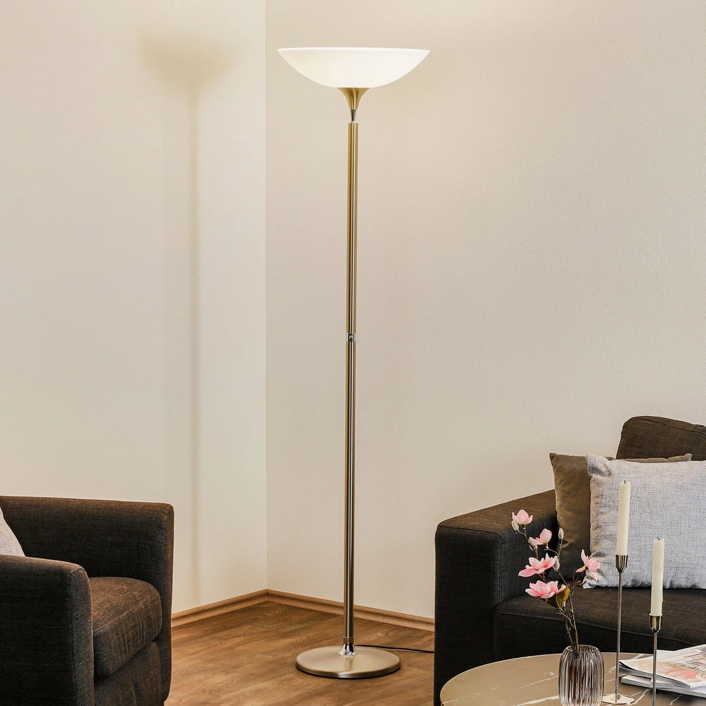 BANKAMP Opera lampadaire LED avec variateur tactile, nickel pour décoration de Noël