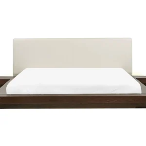 Bed met LED-verlichting hout donkerbruin 180 x 200 cm ZEN