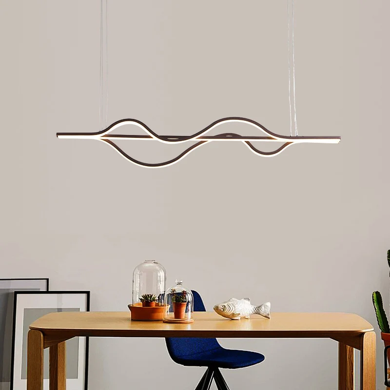 Brown Lines Island-Beleuchtungskörper, tendance LED-Hänge-Deckenleuchte aus Acryl