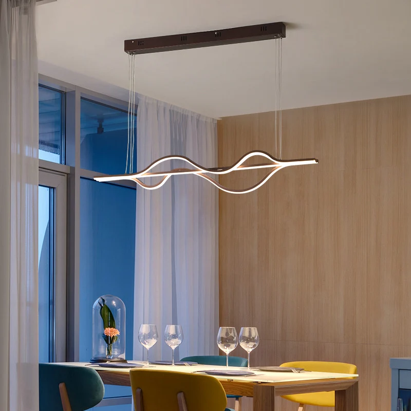 Brown Lines Island-Beleuchtungskörper, tendance LED-Hänge-Deckenleuchte aus Acryl