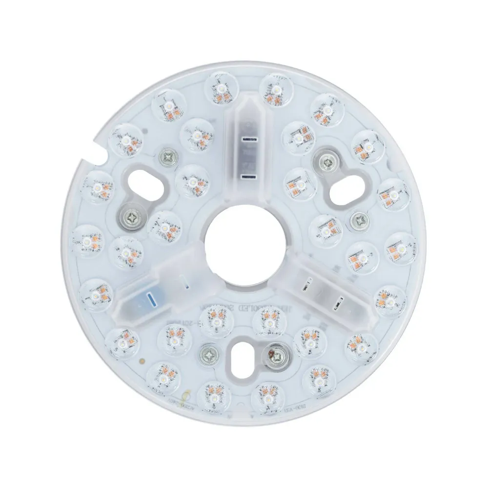 Éclairage alternatif pour ventilateur de plafond LED 15W 220V CCT magnétique Matériau : Verre soufflé