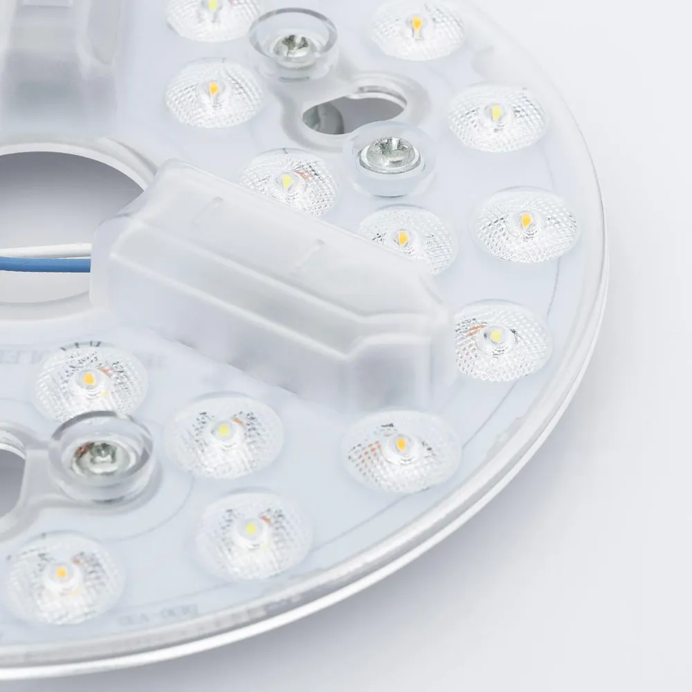 Éclairage alternatif pour ventilateur de plafond LED 15W 220V CCT magnétique Matériau : Verre soufflé