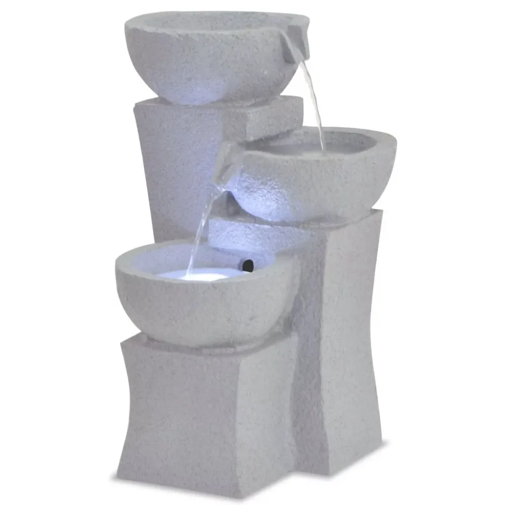 Éclairage Décoratif LED Fontaine d'intérieur avec lampe LED Polyrésine 27,2x27,8x39,5 cm DEC020768