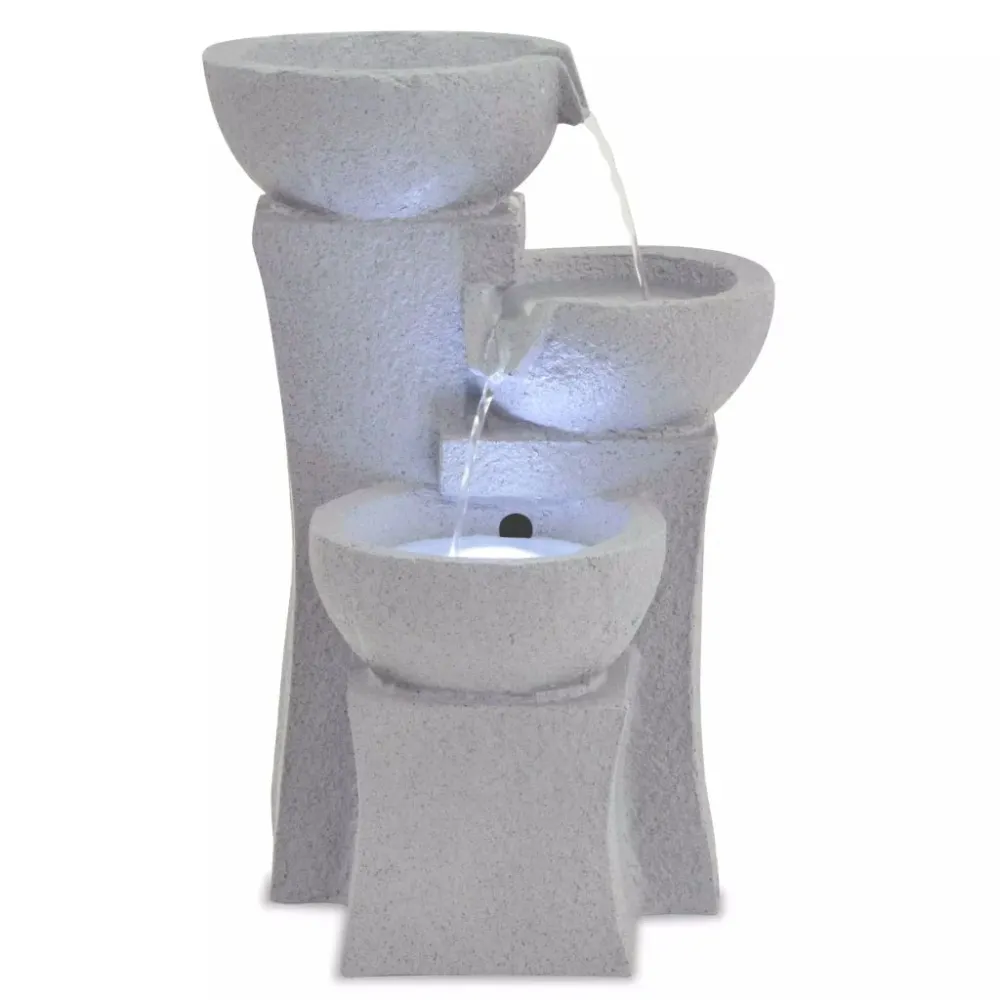 Éclairage Décoratif LED Fontaine d'intérieur avec lampe LED Polyrésine 27,2x27,8x39,5 cm DEC020768