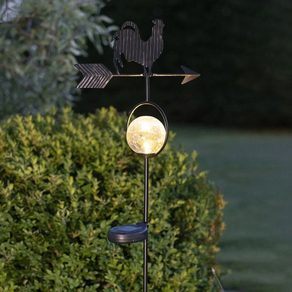 Éclairage Décoratif LED Lampe solaire LED Windy, montre le sens du vent