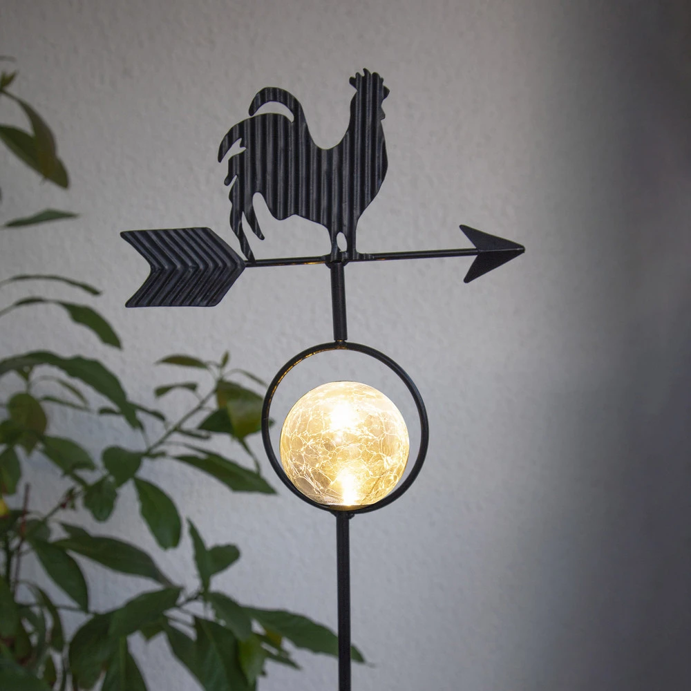 Éclairage Décoratif LED Lampe solaire LED Windy, montre le sens du vent