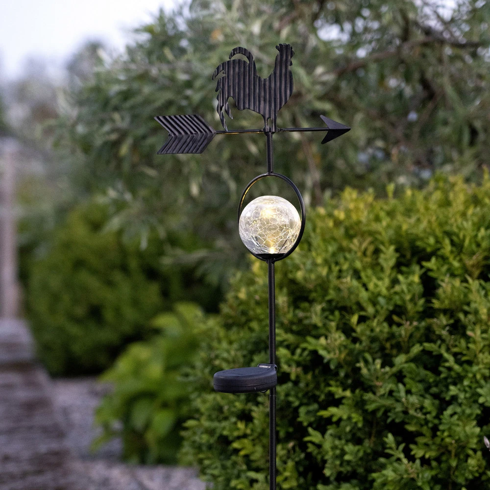 Éclairage Décoratif LED Lampe solaire LED Windy, montre le sens du vent
