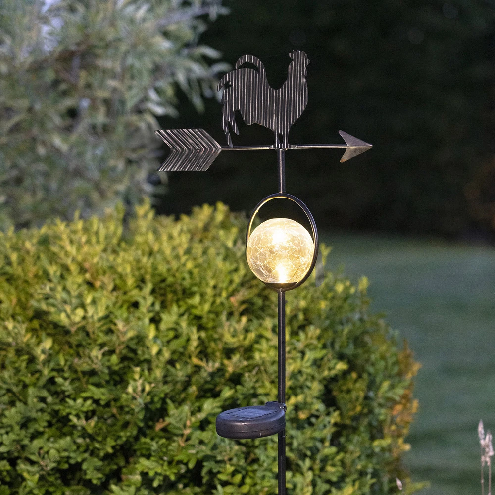 Éclairage Décoratif LED Lampe solaire LED Windy, montre le sens du vent
