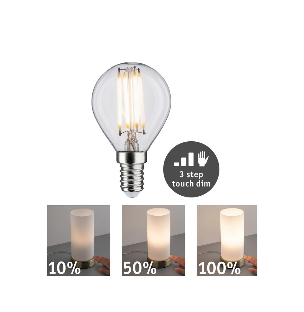 Éclairage Décoratif LED Paulmann goutte LED E14 5 W filament 3-step-dim