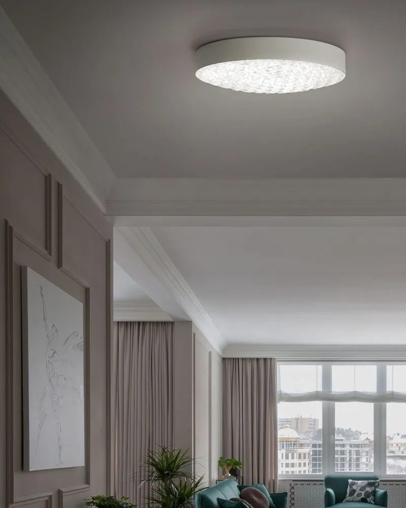 Éclairage Décoratif LED Plafonnier LED en métal blanc ARLI