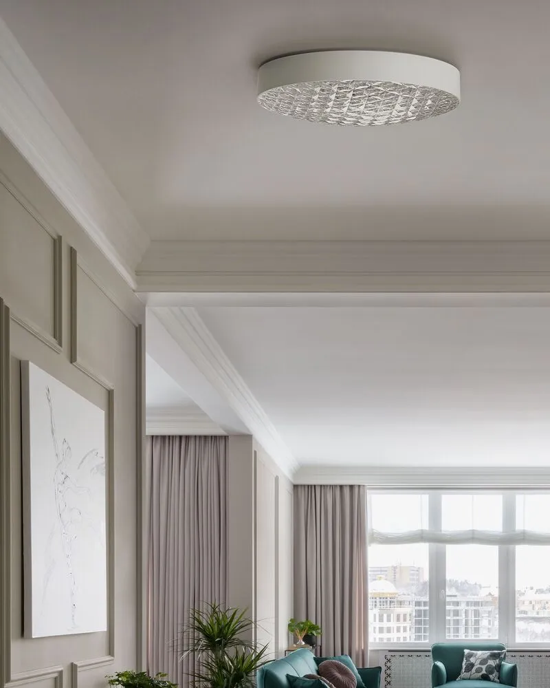 Éclairage Décoratif LED Plafonnier LED en métal blanc ARLI
