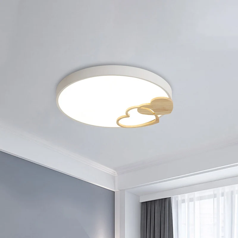 Éclairage encastré à tambour en acrylique, Led nordique gris/blanc/vert proche du plafonnier avec décoration en forme de c...