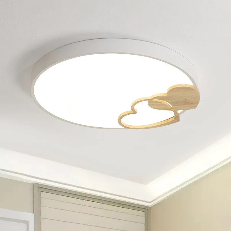Éclairage encastré à tambour en acrylique, Led nordique gris/blanc/vert proche du plafonnier avec décoration en forme de c...