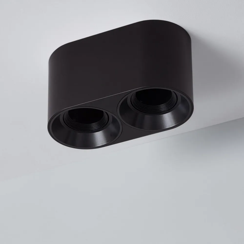 Duo plafonnier Space avec éclairage LED intégré