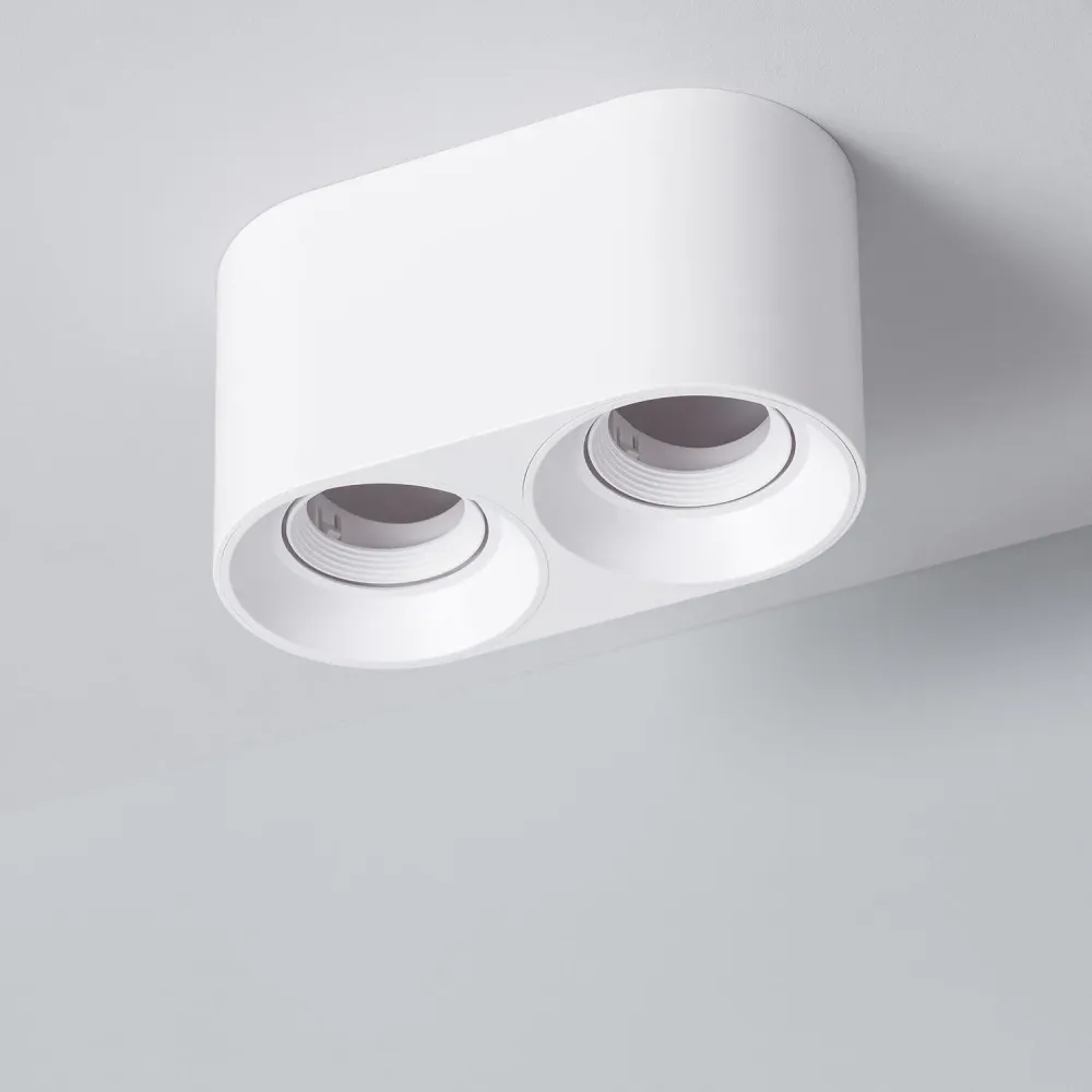 Duo plafonnier Space avec éclairage LED intégré