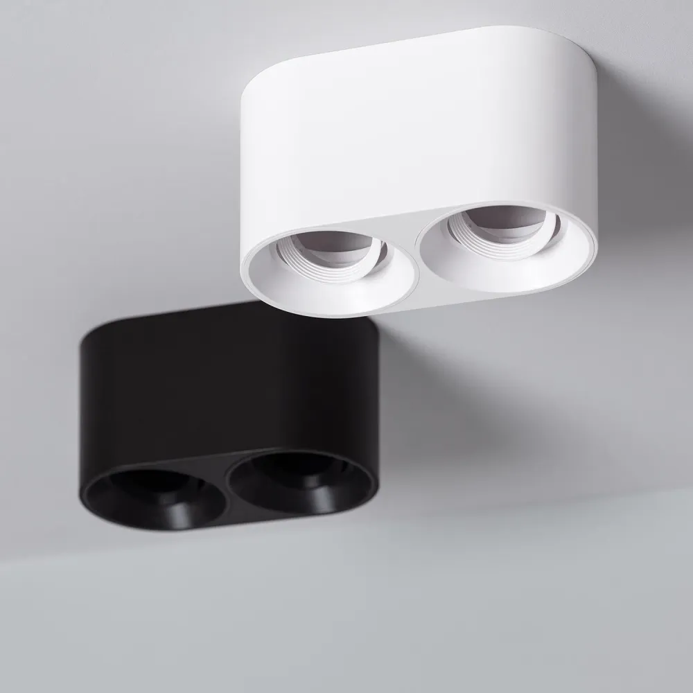 Duo plafonnier Space avec éclairage LED intégré