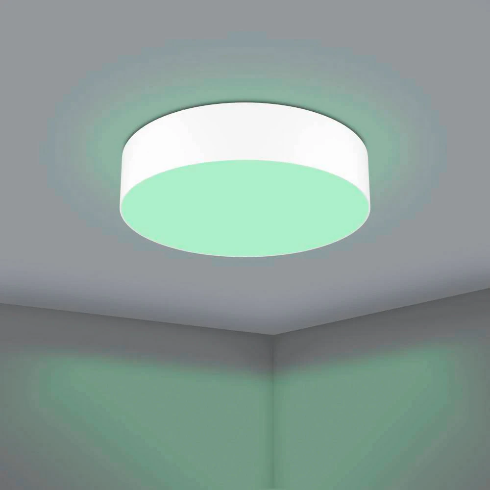 EGLO connect Romao-Z plafonnier LED, Ø57 cm, blanc pour chambre d'enfant